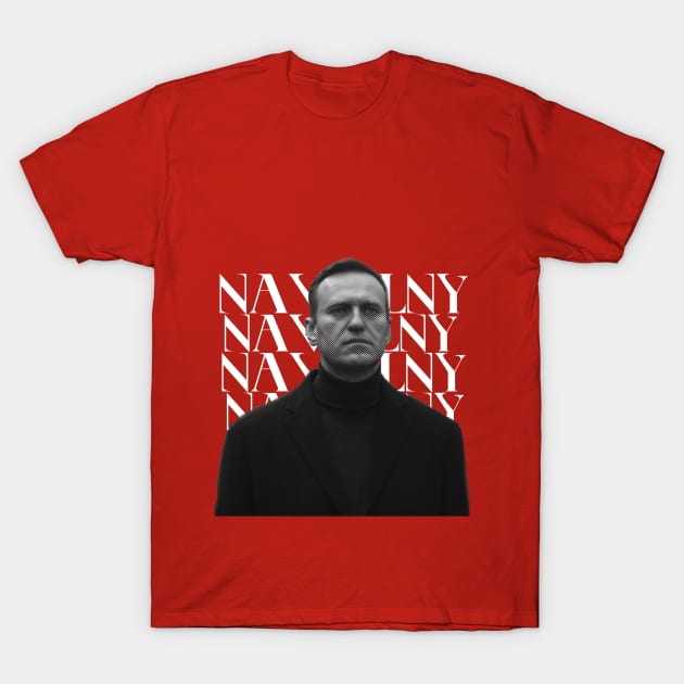 Navalny Portrait T-Shirt by dreamlab